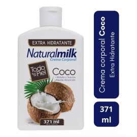 Crema 2pz Naturalmilk Coco Crema Corporal Hidratante Nutre Limpia