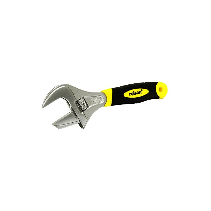 Rolson 19025 200mm 2-in-1 Extra Wide Adjustable Wrench