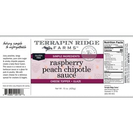 Terrapin Ridge Farms Raspberry Peach Chipotle Sauce – One 15 Fluid Ounce Bottle
