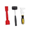 3Pcs Window Glazing Tool Kit, Glazing Tools Kit, Rubber Mallet,
