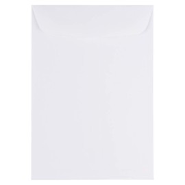 JAM PAPER 7 x 10 Open End Catalog Commercial Envelopes - White - 100/Pack