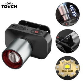Multifunctional LED Fishing Light Adjustable Brightness Portable Outdoor Work Light Waterproof Long Battery Life Night Fishing Lamp Zoom Focus Torch