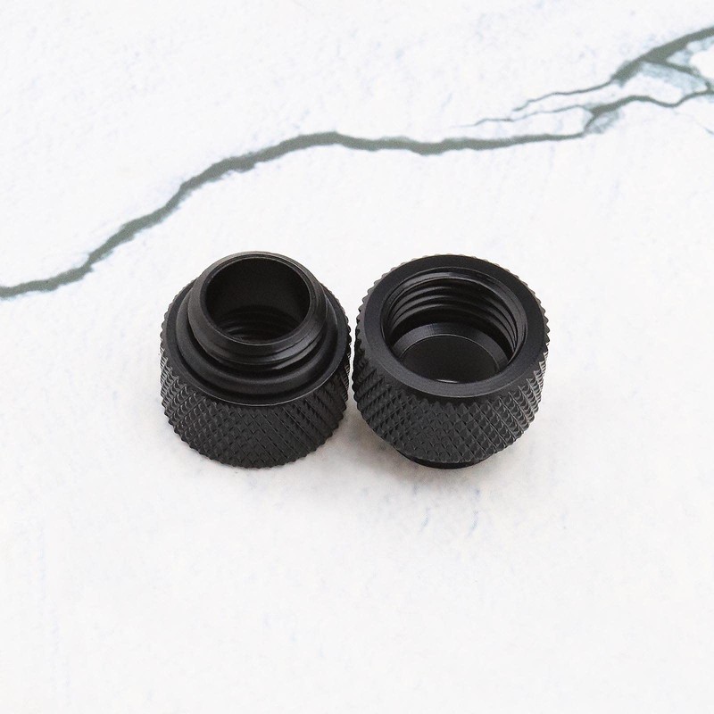 YINETTECH 4pcs G1/4 10mm Brass Water Cooling Extension Adapter with