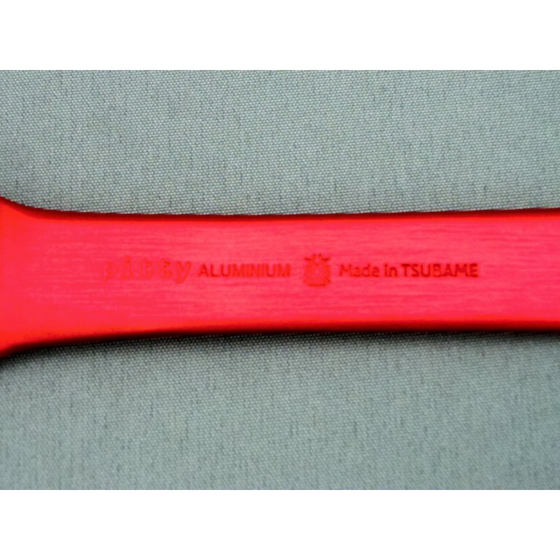 Katsuriki Shoji Playzant Aluminum Ice Cream Spoon, Red