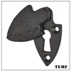 TERF® Traditional Vintage Style Antique Black Escutcheon Covered 60mm Keyhole