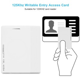10 Tarjetas de Acceso Legible RFID de 125 Khz, Tarjeta de Identificación sin Reescribible, Tarjeta de Acceso de Entrada de Control de Puerta de Proximidad RFID para