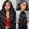 kopink 28 Inch 13x6 Lace Front Wigs Human Hair 220%