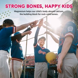 2 Pack Kids Magnesium Gummies, Magnesium Glycinate Gummies for Kids & Adults with L-Theanine, Chamomile, Vitamin D, B6 for Sleep, Relaxation, Brain & Muscle, Sugar Free Raspberry