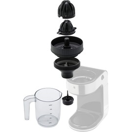 WMF Kult X Spiral Cutter Accessories, Electric Citrus Juicer for Spiral Cutter, Orange Press, Electric Lemon Squeezer, 2 Press Cones with 1 Litre Jug