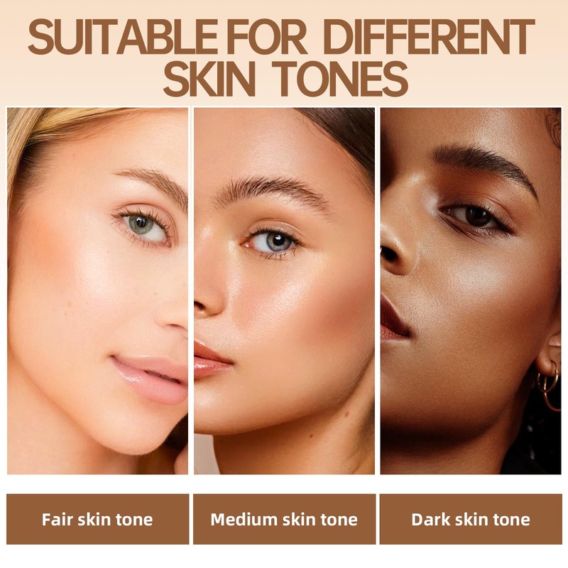 Noerrors Liquid Contour Stick, Soft Cream Bronzer Contour Wand, Cool