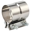 Blueshyhall Exhaust Clamp, Pipe Connector Stainless Steel with M10 Galvanised