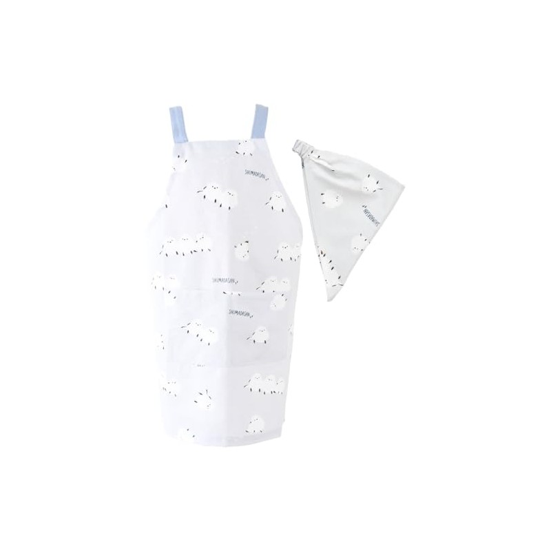 Friends Hill Kids Apron Medium Multi Shimadasan Gray
