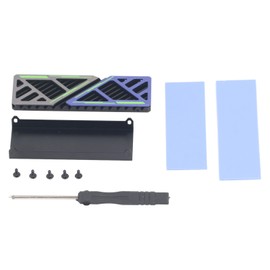 M.2 2280 SSD Heatsink Aluminium Alloy Fast Heat Dissipation M.2 2280 SSD Cooler with Silicone Pad for Desktop Computer