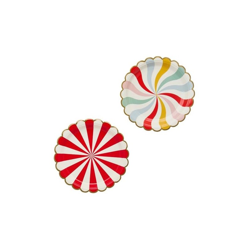 Circus Theme Carnival Party Paper Plates – Pack of 8