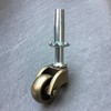LUXUFUL 1" Swivel Stem Ball Caster Wheel, Zinc Alloy Antique