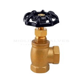 Everflow Supplies 74342-NL 3/4" ANGLE NO LEAD SHORT GLOBE VALVE WITH FEMALE THREADED IPS CONNECTIONS