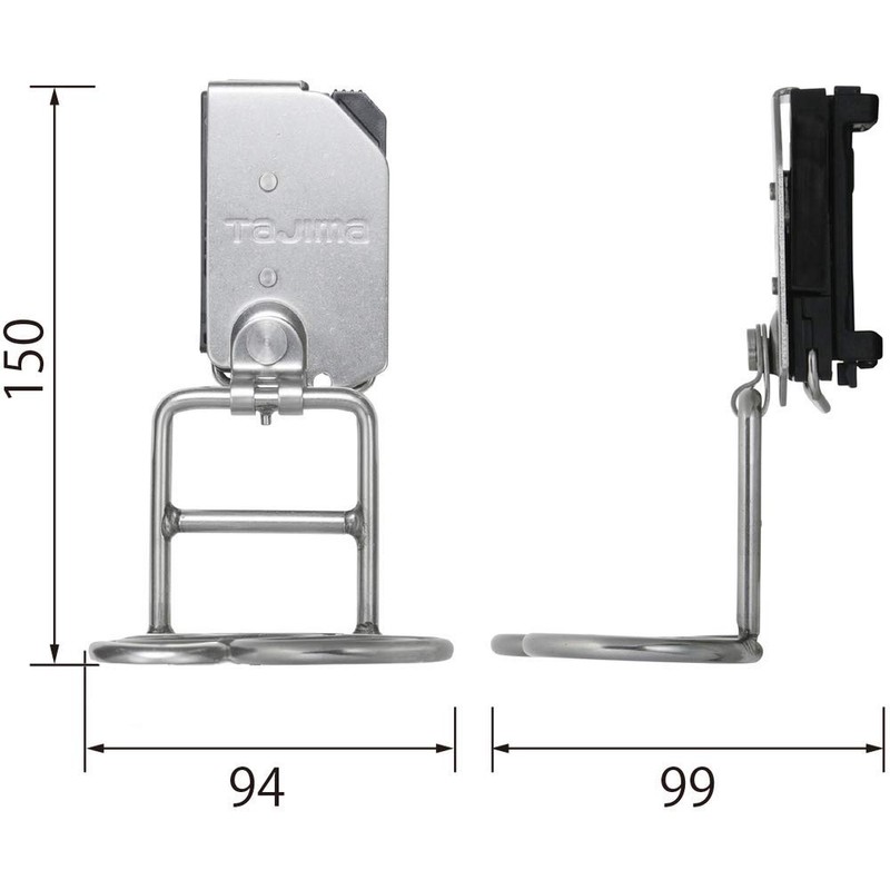 Tajima Safety System Detachable Tool Holder, High Durability Extra Thick