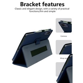 Protective Leather Case for Teclast T70 / WITECOR A14 Tablet 14inch Cover with Stand, Shockproof & Multi-functional Design,Blue
