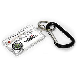 Wallis Llavero-Brújula, Color Blanco/Negro, Pequeño