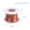 Pure Copper Wire, 0.4/0.5/0.8 mm, 250 g, T2 Bare Pure