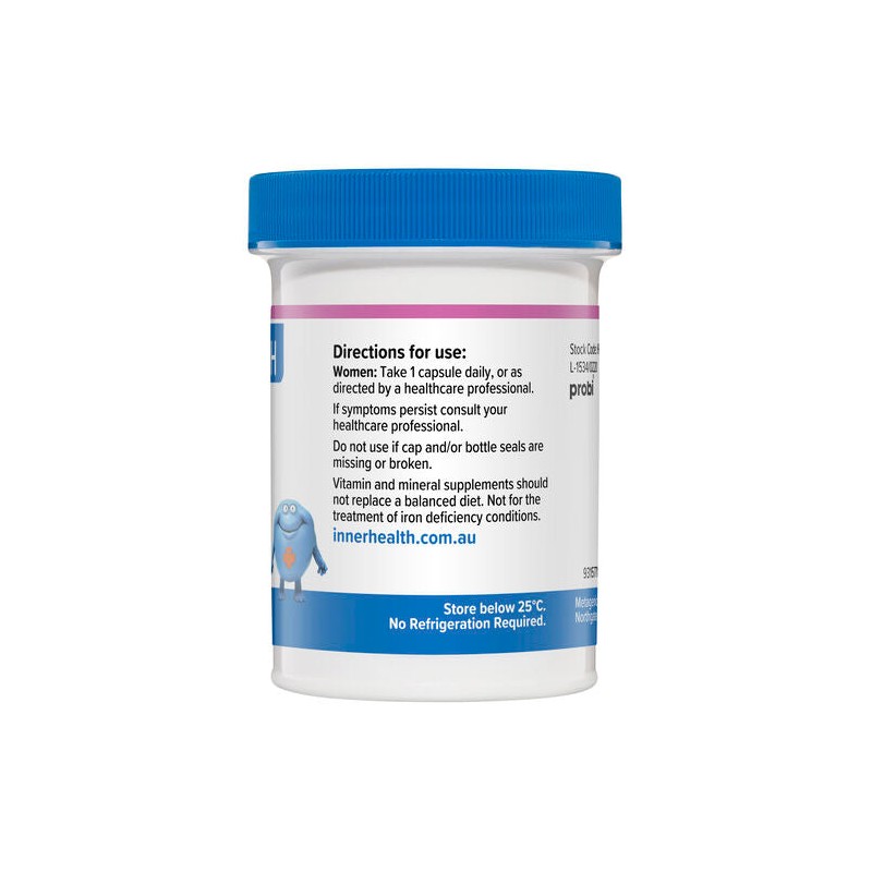 Inner Health Probiotic Plus Iron 30 Capsules