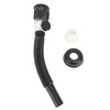 Basin Pipe Plastic Black One Piece Anti Clogging Sink Drain