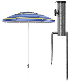 LEcylankEr Lawn Spike Parasol Stand Parasol Holder Umbrella Stand with Ground Spike for Parasol/Garden Umbrella/Fishing Umbrella