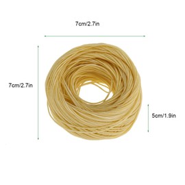 Chazcool Mecha de Vela de Cáñamo, Mecha de Cáñamo con Cera de Abejas, Mecha de Vela de Cáñamo de Cera para Hacer Velas Vela, Lámpara de Aceite DIY (Amarillo)