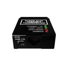 10Base-T RJ45 to 10Base-5 DB15M AUI Type Media Converter | Thick Ethernet Adapter to 10BT UTP RJ-45 Transceiver