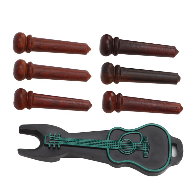 6Pcs Guitar Pin Maple Delicate Professional Acoustic Guitar Bridge Pin