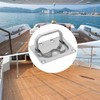 316 Stainless Steel Recessed Flush-Mount Ring Pull Handle with Mounting