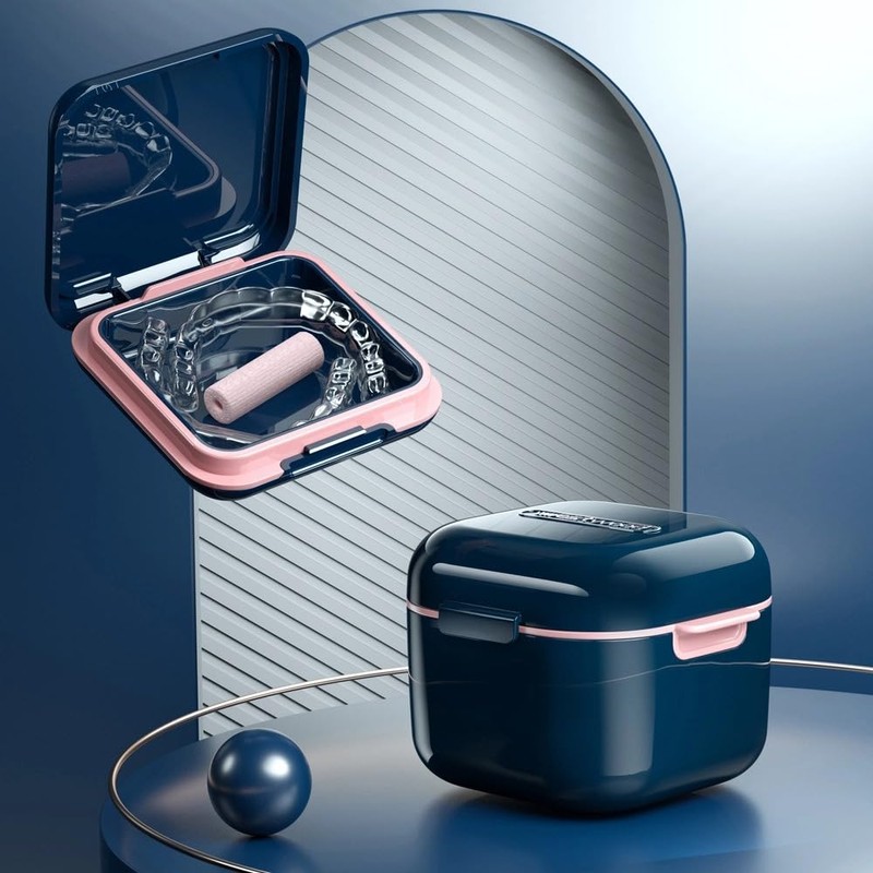 Itisyou Denture Case, Denture Cleaning Case, Partial Denture Case, Retainer