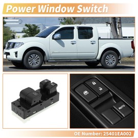 X AUTOHAUX Front Right Driver Side Power Window Switch Window Control Switch No.25401EA002 for Nissan Frontier 2005 2006 Black