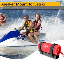 Speaker Mount for Jet Ski, Metal Bracket Holder for PWC's, Boat, Snowmobile, Aluminum Universial Speaker Mount for Jetski (Blue)