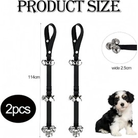 Wogenthrive 2 Pcs Dog Bells Toilet Training, Dog Doorbell Dog Training Dog Bell, Adjustable Dog Training Bells For Door Bells For Dogs, Dog Door Bells Dog Training Bell For Dog Puppy Toilet