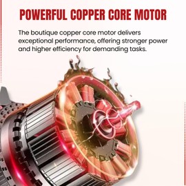 Homefy 48V Cordless Leaf Blower & Vacuum, 125 MPH 450 CFM, 5.0Ah Battery & Charger Included, Lightweight Handheld Air Blower for Yard, Garden, Dust & Snow Cleanup