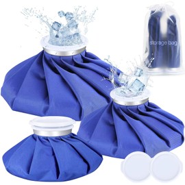 Ice Packs for Injuries Reusable, New Generation Thickening Physical Therapy Cold Packs& Hot Water Bag for Injuries 3PCS, Ice Bag Sizes (6 "9" 11 ") for Body Aches，Durable and Reliable Easy to Carry