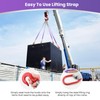 Lifting Slings Straps with Hooks - 3.3 FT, 4409LB Pounds