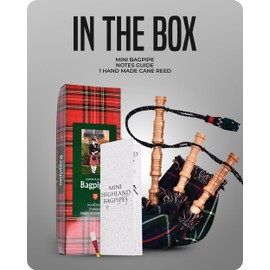 Mini Miniature Bagpipe, Rosewood Bagpipe for Beginners Playable Gift. (Mackenzie)