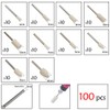 Niupika 100pcs Wool Felt Polishing Wheel Mounted Cone Polishing Grinding