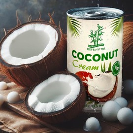 Bamboo Tree Canned Coconut Cream,Unsweetened Cream of Coconut,Gluten-Free,Dairy Free Whipped Cream,13.5 fl oz(6 cans)