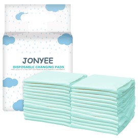JONYEE Disposable Underpads with Leak-Proof Quick-Dry Design for Incontinence, Super Absorbent & Won’t Leak Pee Pads for Dogs and Puppy Potty Training, 13 x 17 Inch Home Protection Pads -Green(50P)