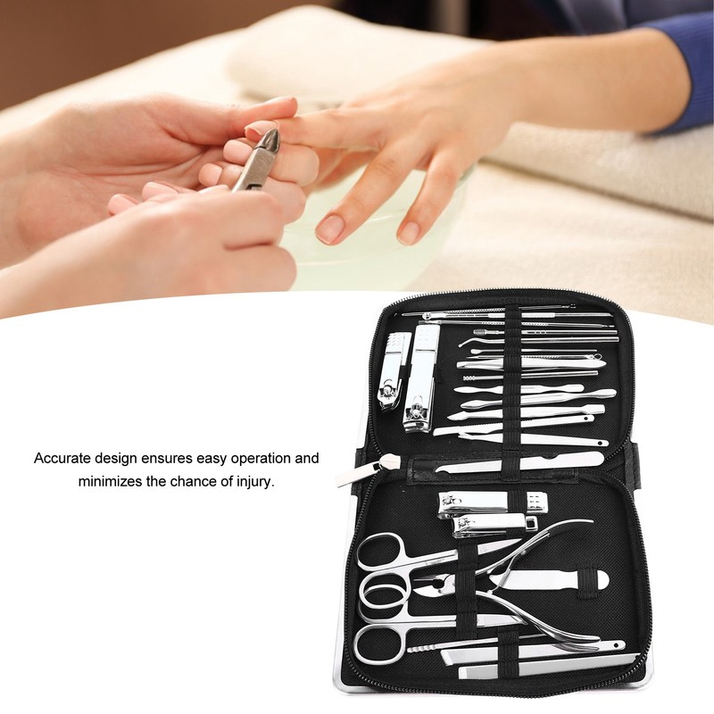 26Pcs Eyebrow Tweezers Manual Stainless Steel Rugged Versatile Lightweight Nail