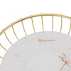 Round Fruit Basket Large Capacity Hollow Metal Fruit Bowl Stand