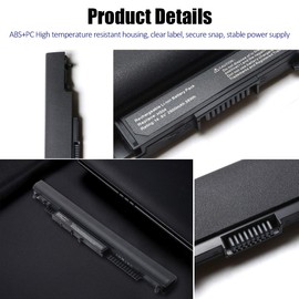 SOLICE 807956-001 807957-001 Laptop Battery for HP Spare 807611-421 HS03 HS04 15-AY039WM 15-AY041WM 15-AY009DX 15-AY052NR TPN-I119 TPN-I120 HSTNN-LB6U HSTNN-LB6V G4/G5 240 245 246 250 256