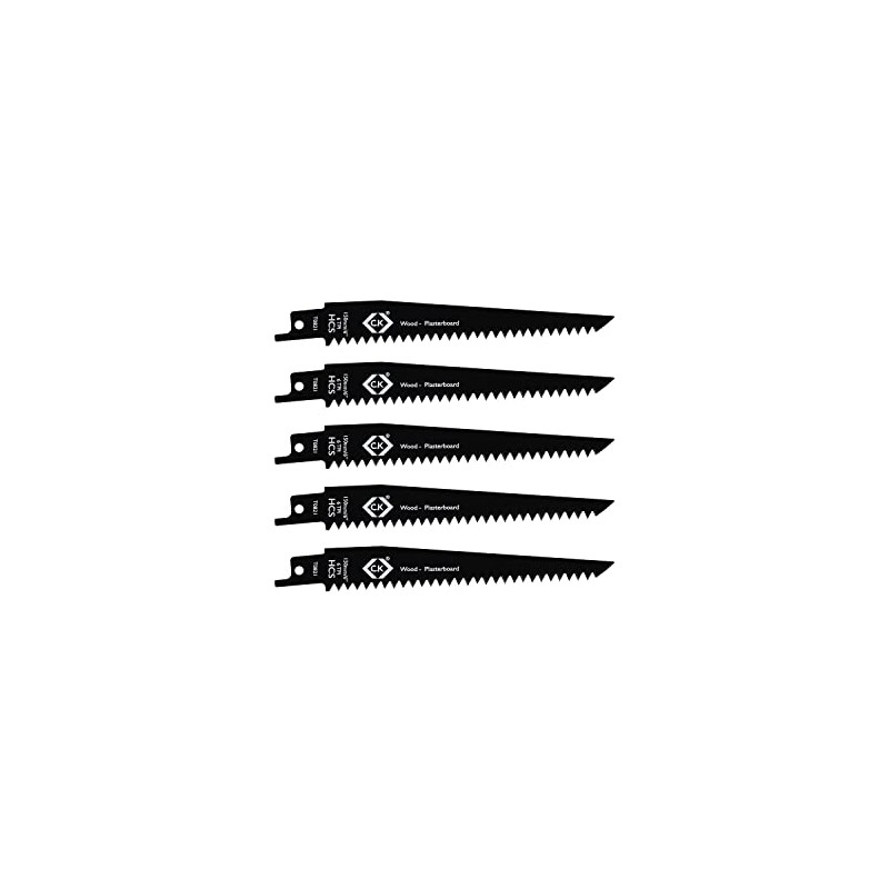 Reciprocating Saw Blades x 5, 6 tpi