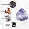 Artistone Artistone Rainbow Fluorite Thumb Worry Stone Chakra Healing Crystals