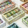 Songdao Flower Washi Tape Set, 18 Rolls, Decorative Tape, Colourful