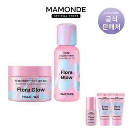 Mamonde [마몽드]플로라 글로우 로즈 리퀴드 마스크 80ml + 로즈 스무딩 크림 50ml_P369792982 Mamonde Floria Glow Rose Liquid Mask 80ml + Rose Smoothing Cream 50ml [Liquid Mask 80ml + Smoothing Cream 50ml]