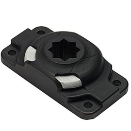 Partslety Kayak Navigation Frame, Kayak Starport Hd Rectangular Mount Base, Kayak Navigation Frame Accessories Kayak Rod Holder for Outdoor Fishing Mounting Essential Navigation Tools Black